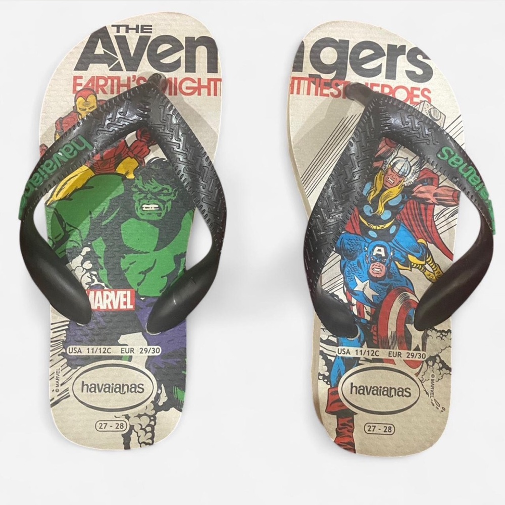 Havaianas Avengers Graphic Flip Flops